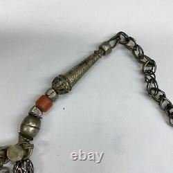 Nice Antique Yemeni Necklace filigree Yemenite Bedouin yaman Silver Labbe Choker