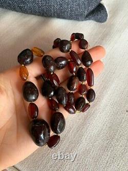 Old Antique Cherry Amber Beads Natural Untreated