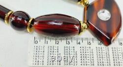 Old Cherry Amber Faturan Bakelite Bead Necklace