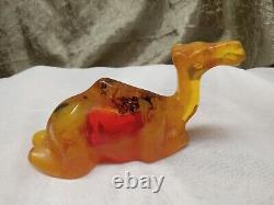 Rare Ancient Egyptian Camel made from Authentic Amber Very Unique Find! See Desc