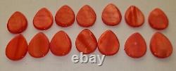Red Coral Beads Lot Variety 6+ Ounces