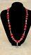Red Jade Necklace Heavy Beads Natural Yemen Pendant Women Morrocan