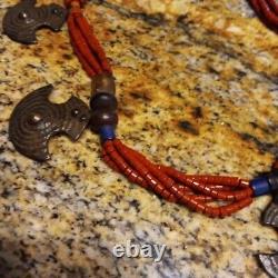 Spirit Of Tibet Necklace Lapis Coral Amber Copal 7 Chakras Antique SOLD OUT