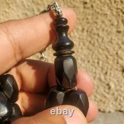 Tested Antique German 33 cherry Catalin faturan amber bakelite Prayer Beads