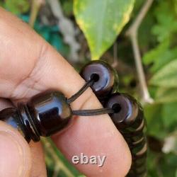 Tested Antique German 33 cherry faturan amber bakelite Prayer Beads Catalin