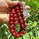 Tested Original German Antique 33 Cherry Faturan Amber Bakelite Prayer Beads