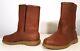 Vintage Red Wing Pecos Boots 1985 Oro Russet Zipper Boot With Amber Super Sole 9e