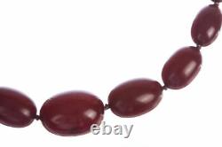 Victorian Graduated Cherry Amber Necklace