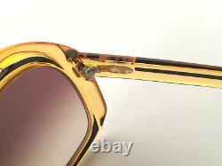 Vintage Rare Christian Dior 2043 10 Amber & Black Sunglasse 1970 Austria