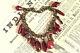 Wonderful Antique Edwardian English Genuine Cherry Amber Charm Bracelet C1910