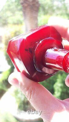 118.1 Grams Antique Faturan Cherry Amber Hookah Marbré