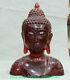 11.2 Ancienne Chine, Statue De Tête De Bouddha Maitreya En Ambre Rouge De Thaïlande, Ayutthaya