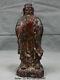 12 Vieux Chinois Rouge Amber Sculpté Dynasty Stand Confucius Confucian Man Statue