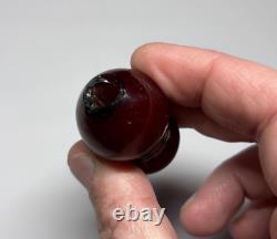 18,5 grammes de Faturan antique en ambre de cerisier Bakélite embout de narguilé marbré.