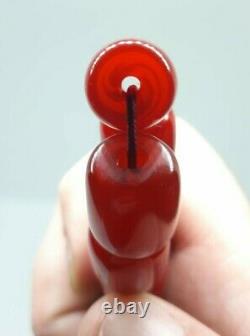 34.6 Grammes Antique Cherry Amber Bakelite Perles Damari/veines