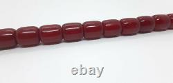 34.6 Grammes Antique Cherry Amber Bakelite Perles Damari/veines