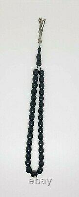 61.8 Grammes Antique Faturan Cherry Amber Bakelite Prayer Beads Rosary Misbah