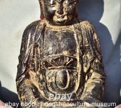 9.6 Statue rare de Bouddha Shakyamuni Amitabha en ambre rouge chinois sculpté Feng Shui