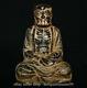 9.8 Ancienne Sculpture Chinoise En Ambre Rouge Représentant L'arhat Damo Bodhidharma Dharma Buddha