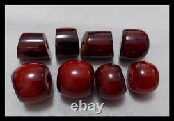 Anticique 59gr Marbled Cherry Amberber Bakelite Faturan 8 Différentes Différences