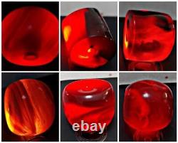 Anticique 59gr Marbled Cherry Amberber Bakelite Faturan 8 Différentes Différences