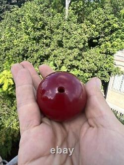 Anticique Red Cherry Amber Bakelite Faturan D'entreprise 75gr
