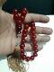 Antiqu Bakélite Cerise Ambre Couleur Prayer Tasbih Beads 49,5 Gram