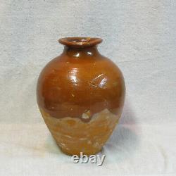 Antique 8ème / 9ème Siècle Chines Tang Dynasty Pot De Stockage De Pot D'ambre-glazed