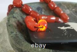 Antique Amber Faturan Red Cherry Bakelite Catalin, Perles De Prière Préoccupantes Tesbih