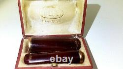 Antique Années 1930 Old Cherry Amber Bakelite Zigarettenspitze Ottoman 750 Or 28gr