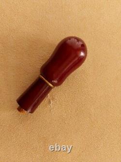 Antique Rare Old Faturan Amber Red Cherry Arabic Turkey Hookah Sisha Porte-parole