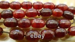 Cherry Amber Faturan Bakelite Antique Rouge Kehribar Prière Misbaha Tesbih Perles
