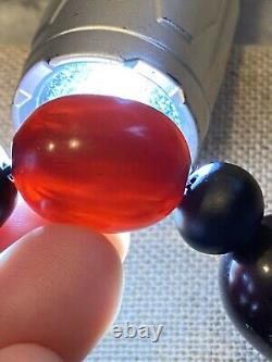 Collier de perles en ambre de cerisier en bakélite avec un fermoir en or 14K - 100 grammes