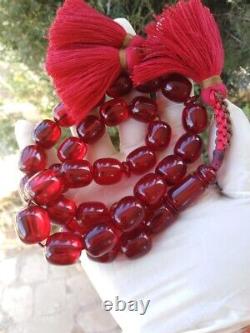 Faturan Tartuk Garmany Rouge Antique Cherry Amber Bakelite Véritable Prière