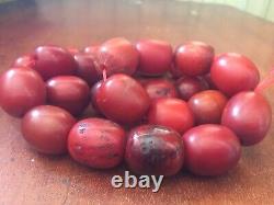 Lot Antique De Faturan Cherry Amber Tesbih Rosary Damari Bakelite 944grams