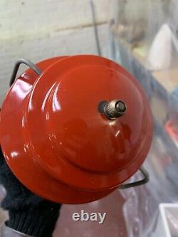 Rare 1972 Coleman 200 A Red Lantern Clean Amber Globe W Original Box & Papers
