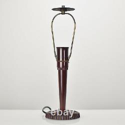 Rare Art Déco Machine Age Bakelite Lamp Base B. A. G. Turgi Bauhaus Era Moderniste