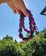 Superbe Collier De Perles En Ambre De Cerisier Naturel Faturan, Graduation Vintage Euc Htf